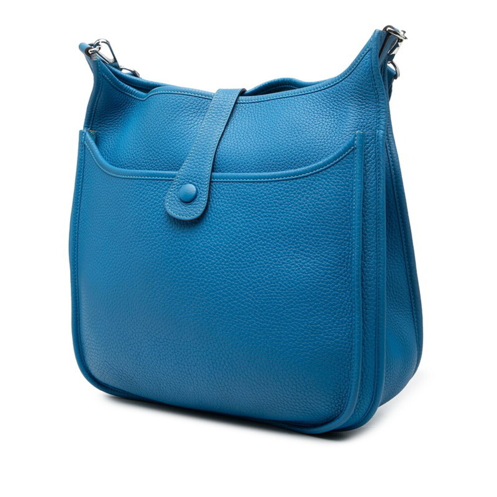 Hermes Evelyne 3 GM Crossbody Shoulder Bag, Blue, Silver Hardware, Taurillon ... - Picture 2 of 6
